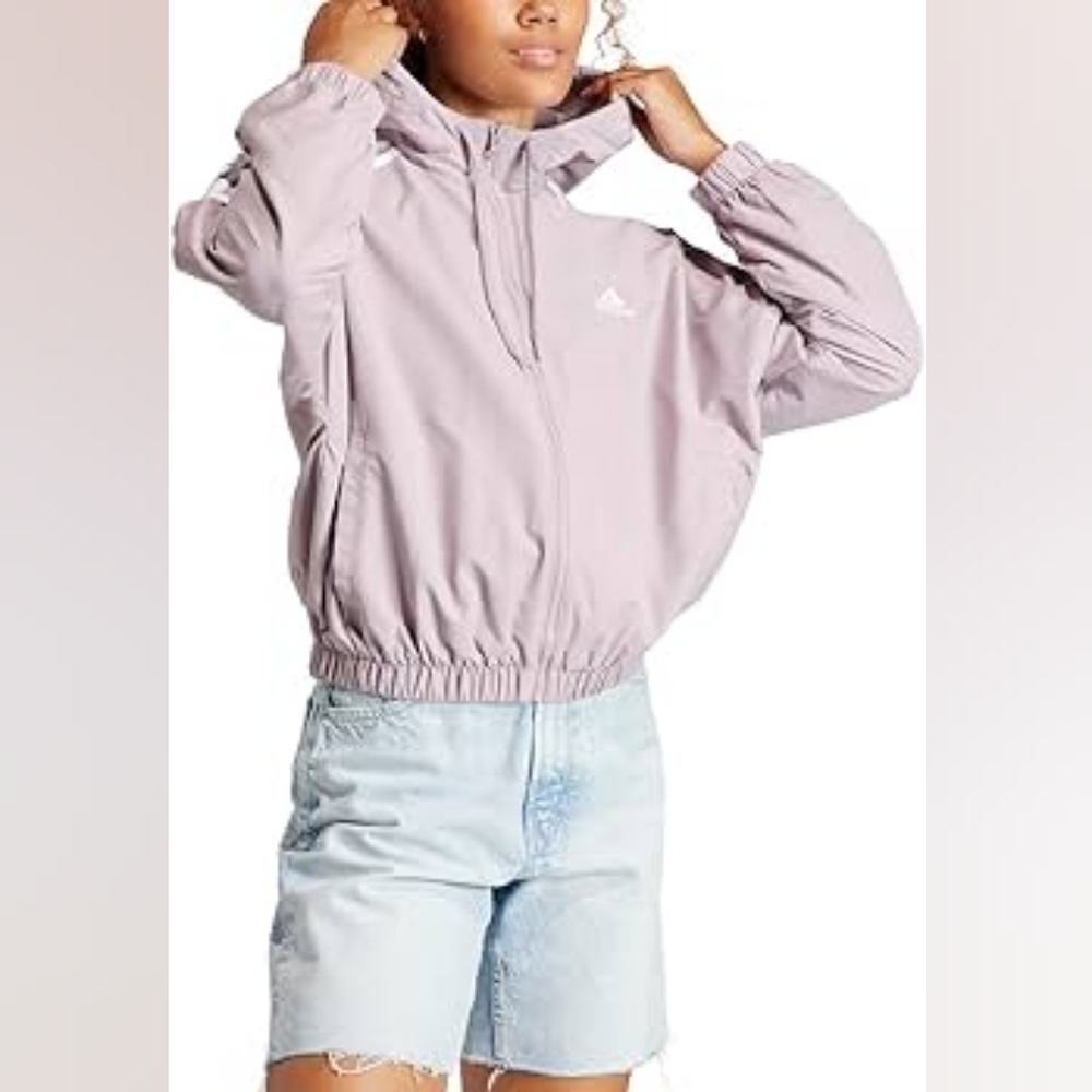adidas Light Lavender Hooded Windbreaker Jacket